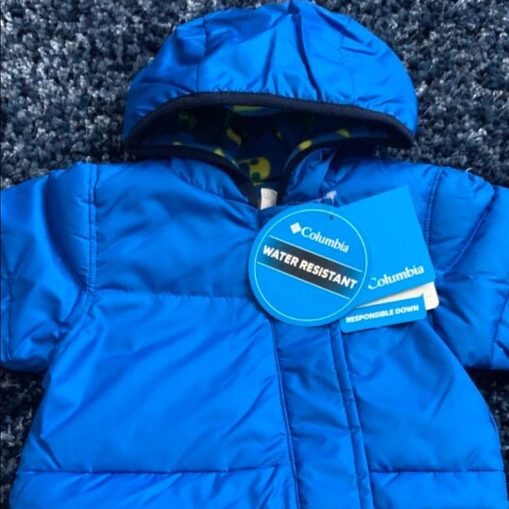 Water Resistant, Reversible Down Hooded Suit